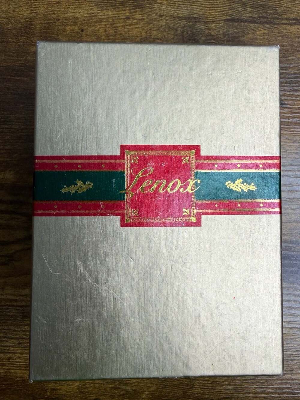 Lenox 1987 Christmas Ornament Village Church Porcelain Gold Trim